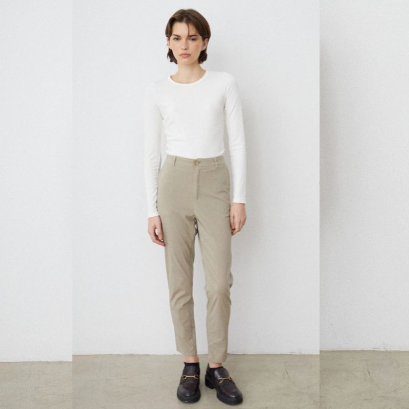 1 Pantalón poplin elastizado Beish - Imagen 1