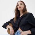 Camisa de poplin negra - Imagen 3