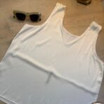 Blusa de satén forrada - Imagen 3