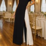 Mono largo confeccionado en crepé elastizado - Imagen 4