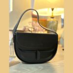 Mini Bag negra cuero ecológico terminación semi-mate - Imagen 5