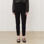 Pantalón poplin elastizado Negro