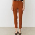 Pantalón poplin elastizado Terracota. - Imagen 4