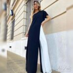 Mono largo confeccionado en crepé elastizado - Imagen 2