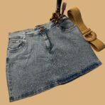 Pollera denim con strass - Imagen 2