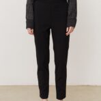 Pantalón poplin elastizado Negro - Imagen 4