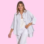 Camisa de poplin rayado - Imagen 4