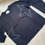 Remera de hilo de lana con estrellas en strass - Imagen 2