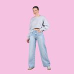 Jean rígido tiro medio