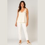 Blusa de satén forrada - Imagen 4