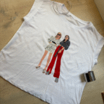 Remera rayada con estampa - Imagen 7