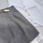 Short mini gris - Imagen 6