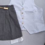 Short mini gris - Imagen 4