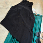 Pollera plisada verde esmeralda - Imagen 8