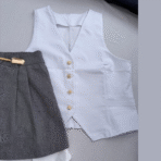 Short mini gris - Imagen 2